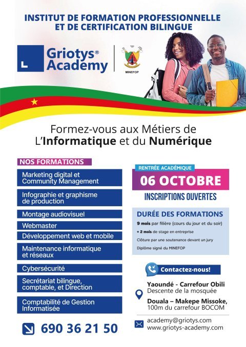 Griotys Academy - Institut de Formation Professionnelle Bilingue Privé 4