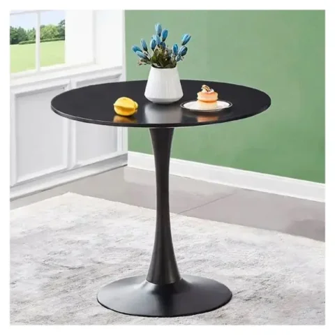 Table à manger ronde noire