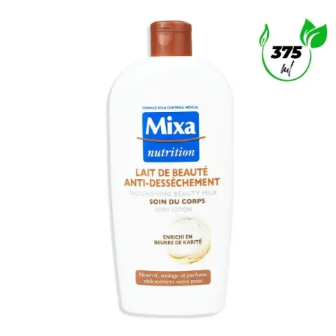 Lait corps Mixa Nutrition - Lait de beauté anti-dessèchement - 375 ml