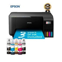 Imprimante couleur multifonction – Epson – EcoTank L3250 – Réservoirs rechargeables – 5760 x 1440 DPI – Wi-Fi/USB/Wi-Fi Direct – Impression mobile – Rendement 8 100 pages – Garantie 6 mois