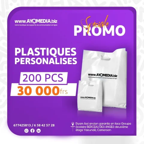 200 plastiques personnalises