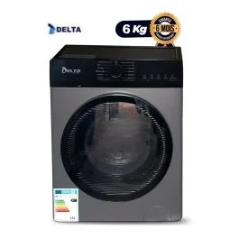 Machine à Laver -Automatique - Delta -DL-WM-1206-G-J - 6kg - Gris - 6 mois