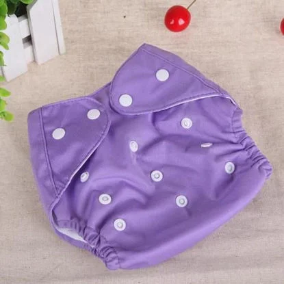Couche Lavable Et Réutilisable TE1 + insert microfibre - Violet