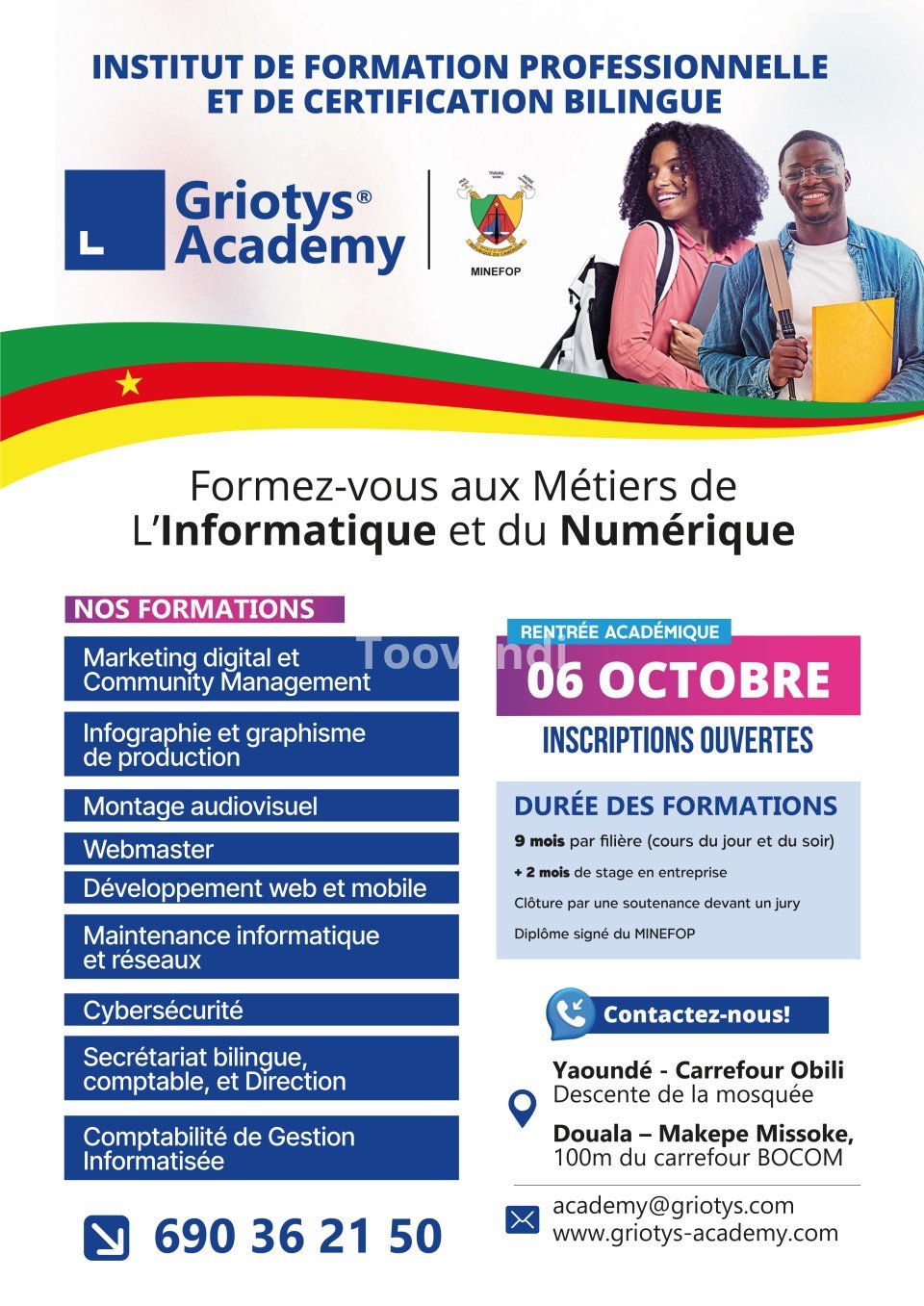 Griotys Academy - Institut de Formation Professionnelle Bilingue Privé