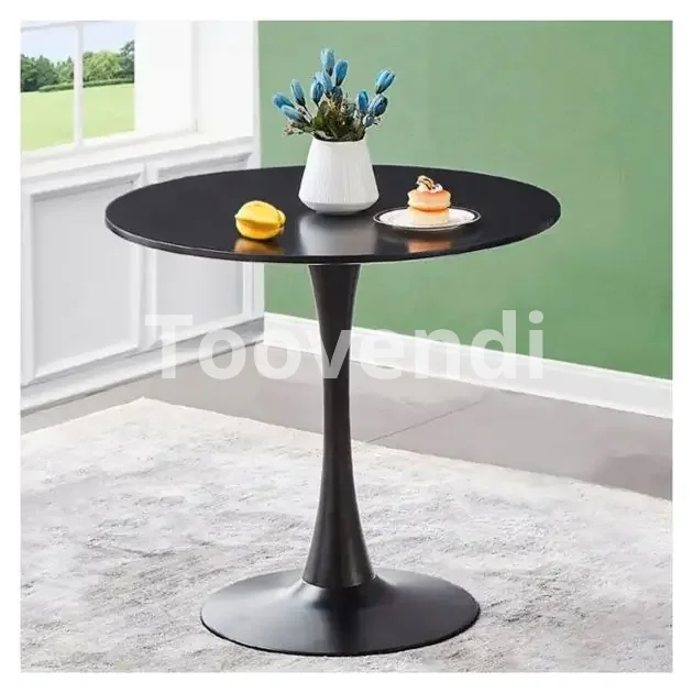 Table à manger ronde noire