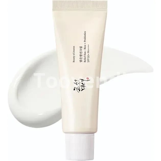 Crème solaire fluide Beauty of Joseon – Relief Sun Rice + Probiotics – SPF 50+ PA++++ – Soin solaire quotidien – Produit coréen – 50 ml