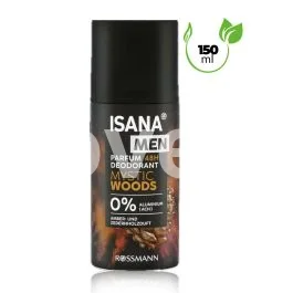 Déodorant pour homme – Isana men – Mystic Woods – Parfum boisé - 48h de protection - 150 ml