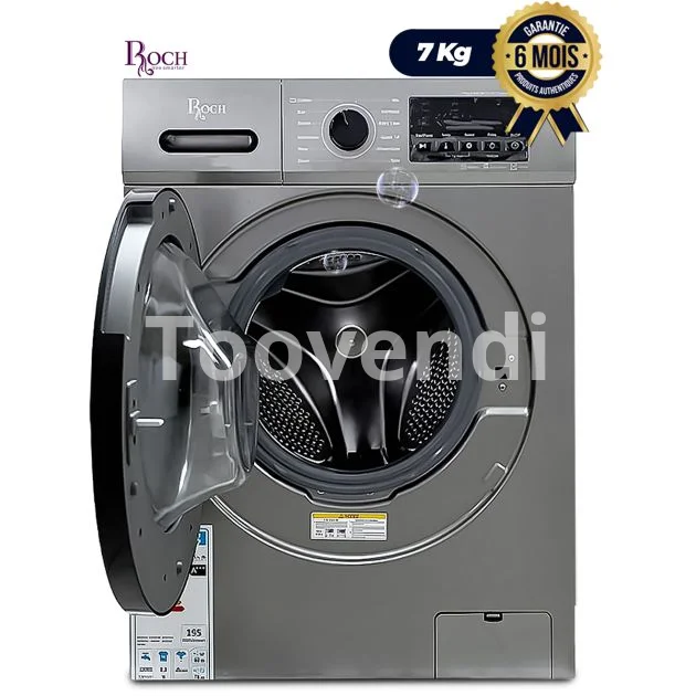 Machine à laver automatique - Roch -RWM07FL-L -7Kg - Gris - Économique (A++) - Garantie 6 Mois