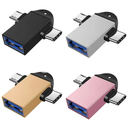 Adaptateur usb 3.0 OTG 2 en 1 - type c et micro usb vers usb 3.0
