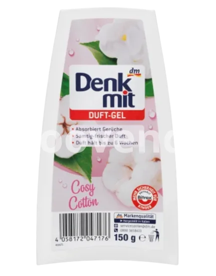 Désodorisant parfumé de maison Denkmit Cosy Cotton, 150 g